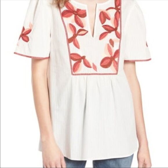 Madewell Fable Top Floral Embroidered XXS - Picture 3 of 13